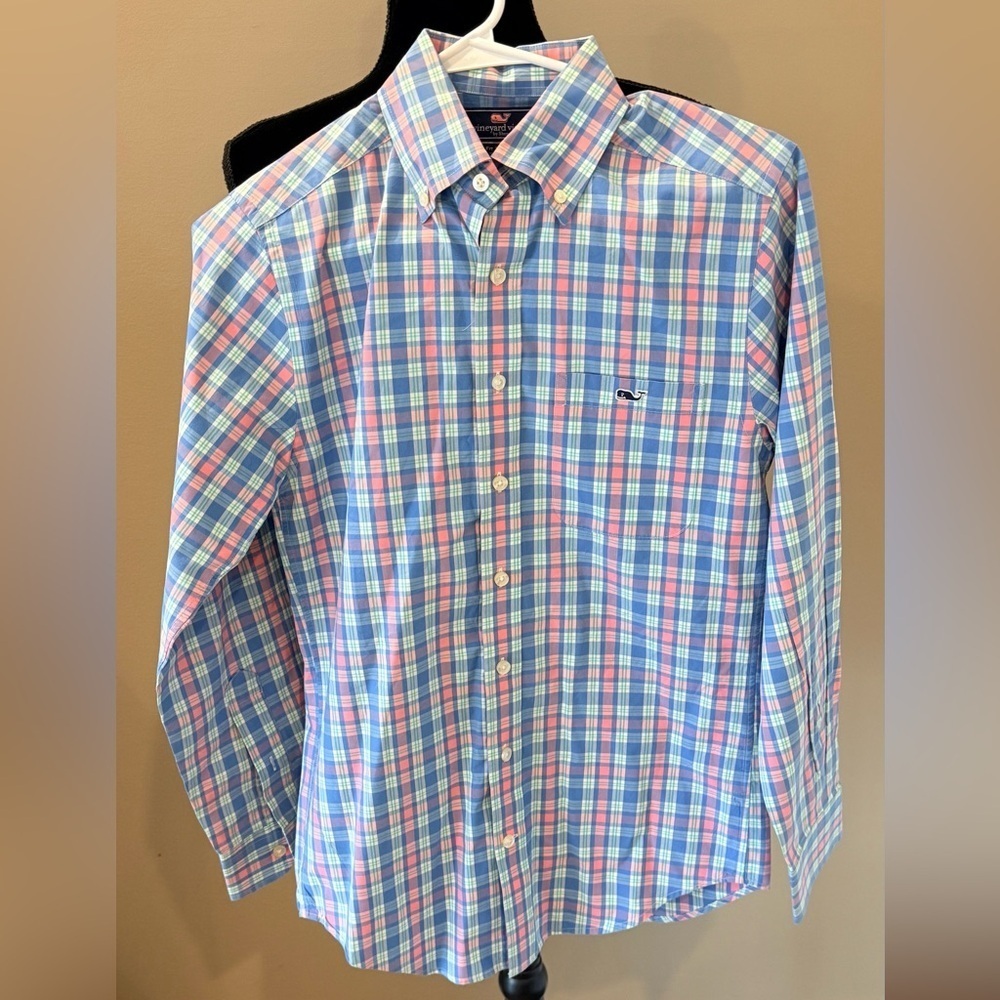 Men’s VINEYARD VINES Slim Fit Tucker long sleeve button down shirt- Size XS